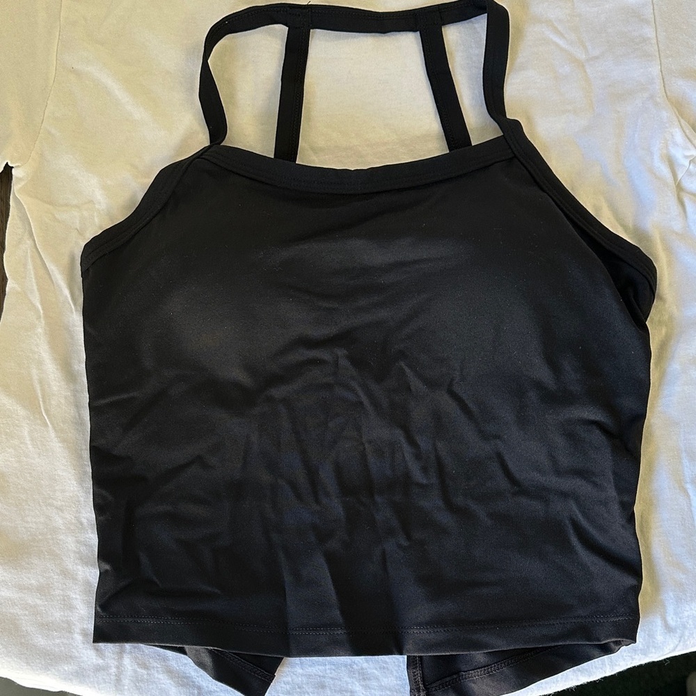 Black Women's Strappy Camisole Tank Top